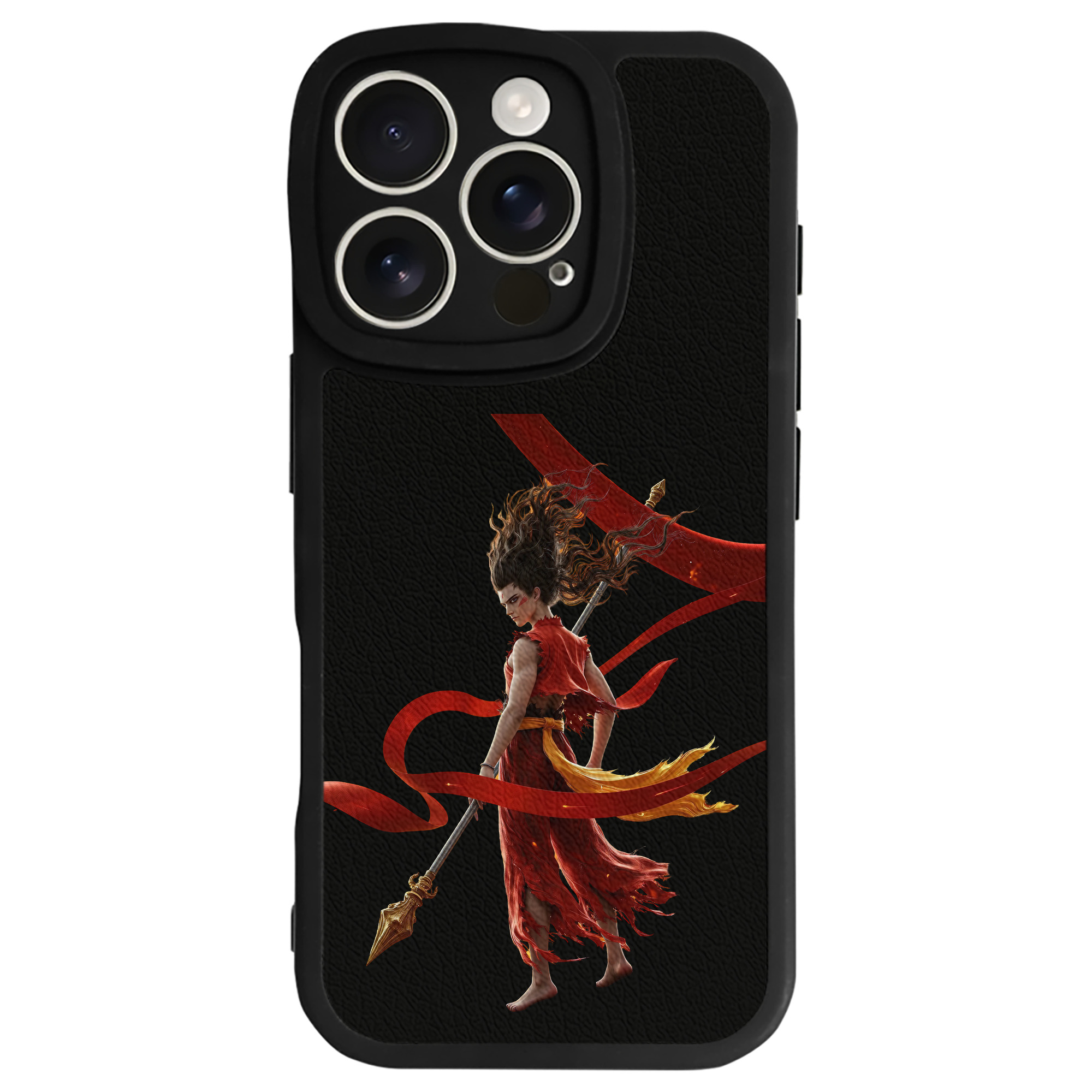 （画像用） Ne Zha 2 ナタ 魔童の大暴れ 【iPhone 16シリーズ対応】シリコンスマホケース（レザー調） 材質：シリコン